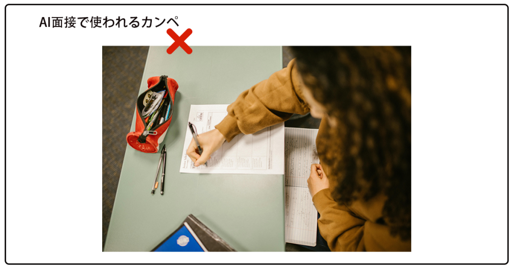 AI面接で使われるカンペ